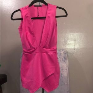 Hot Pink Skort Bodysuit